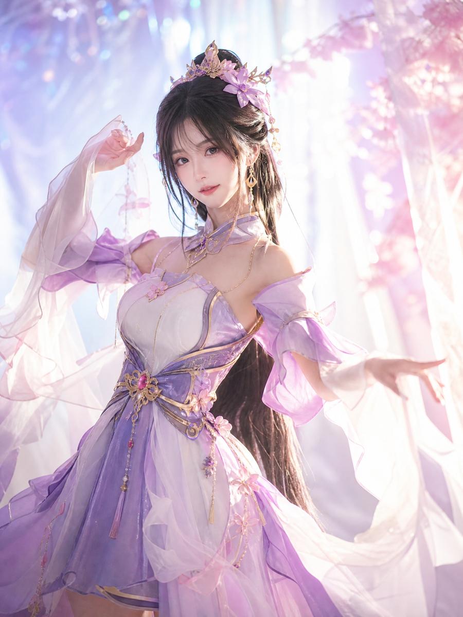 萝莉岛 cosplay视频演示：汉服古风造型全过程